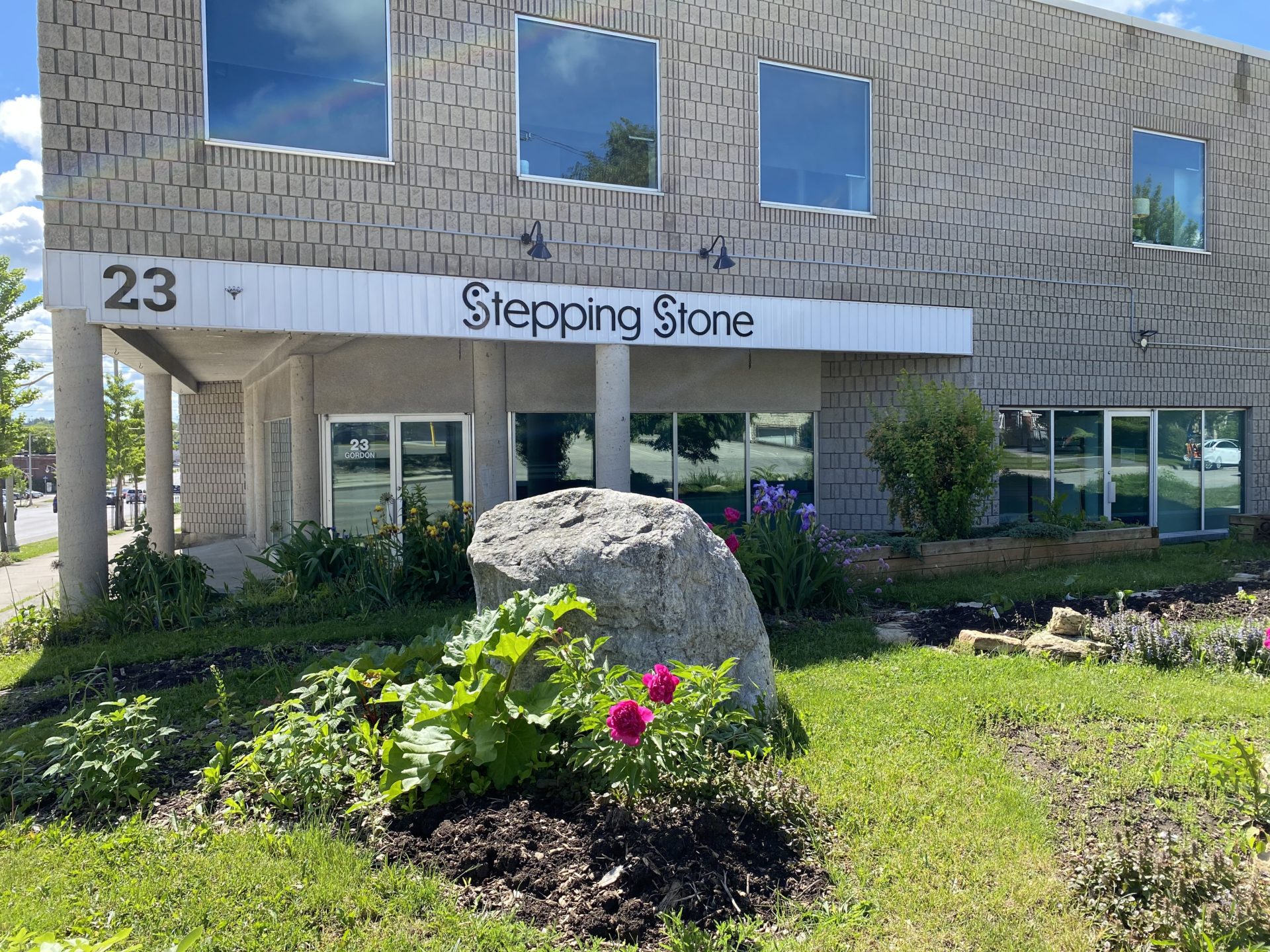 stepping stone building entrance