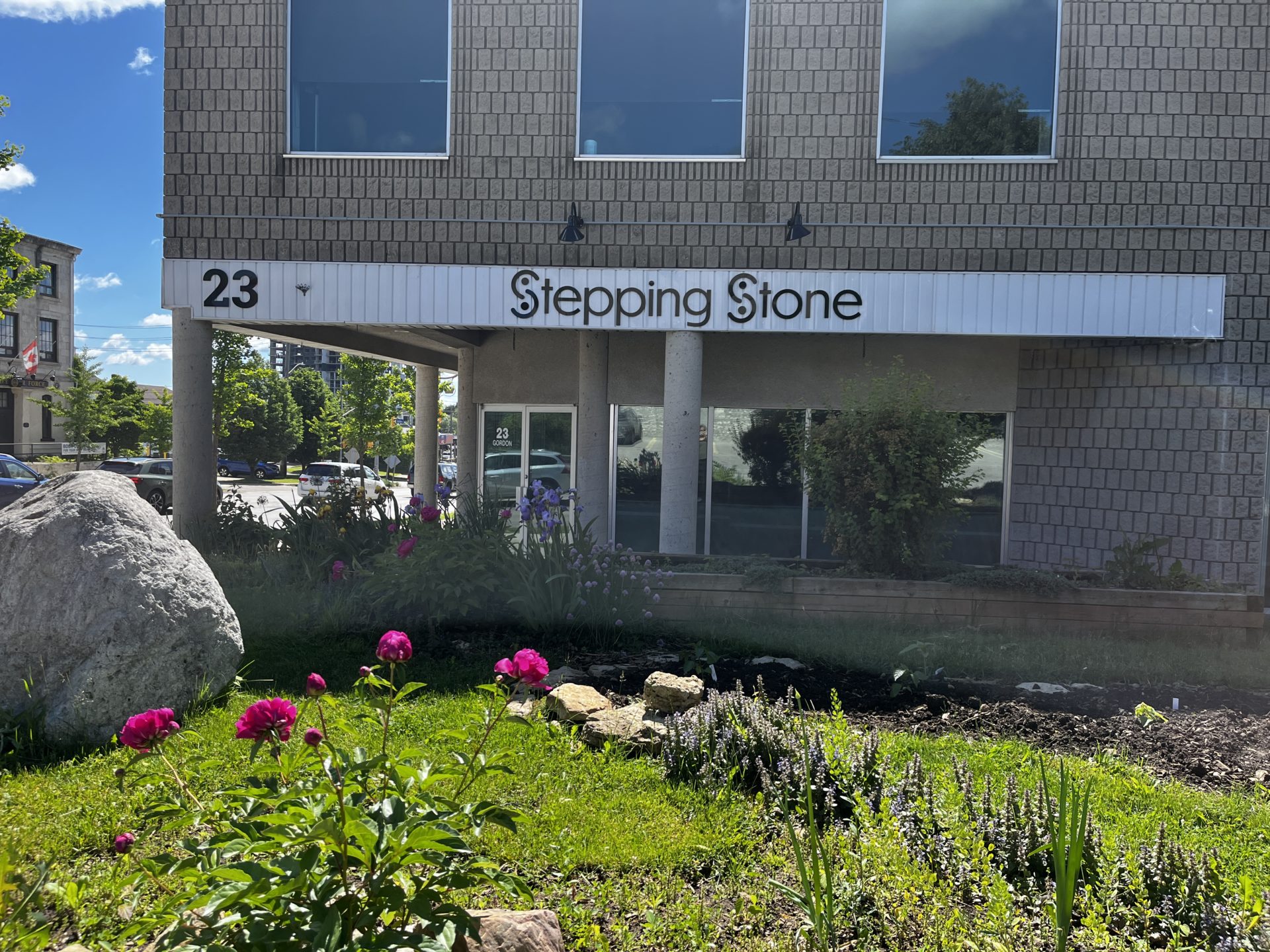 stepping stone building entrance